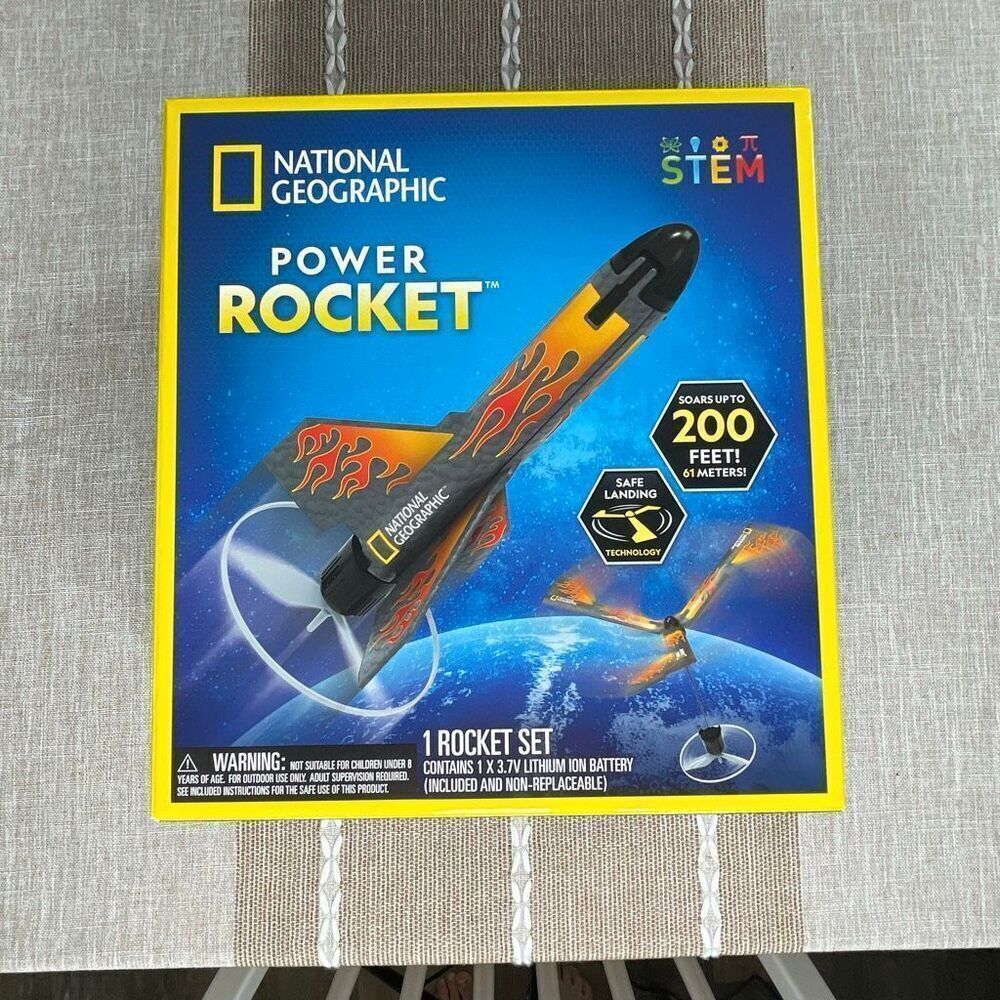 Rocket Set STEM National Geographic Power Rocket NEW